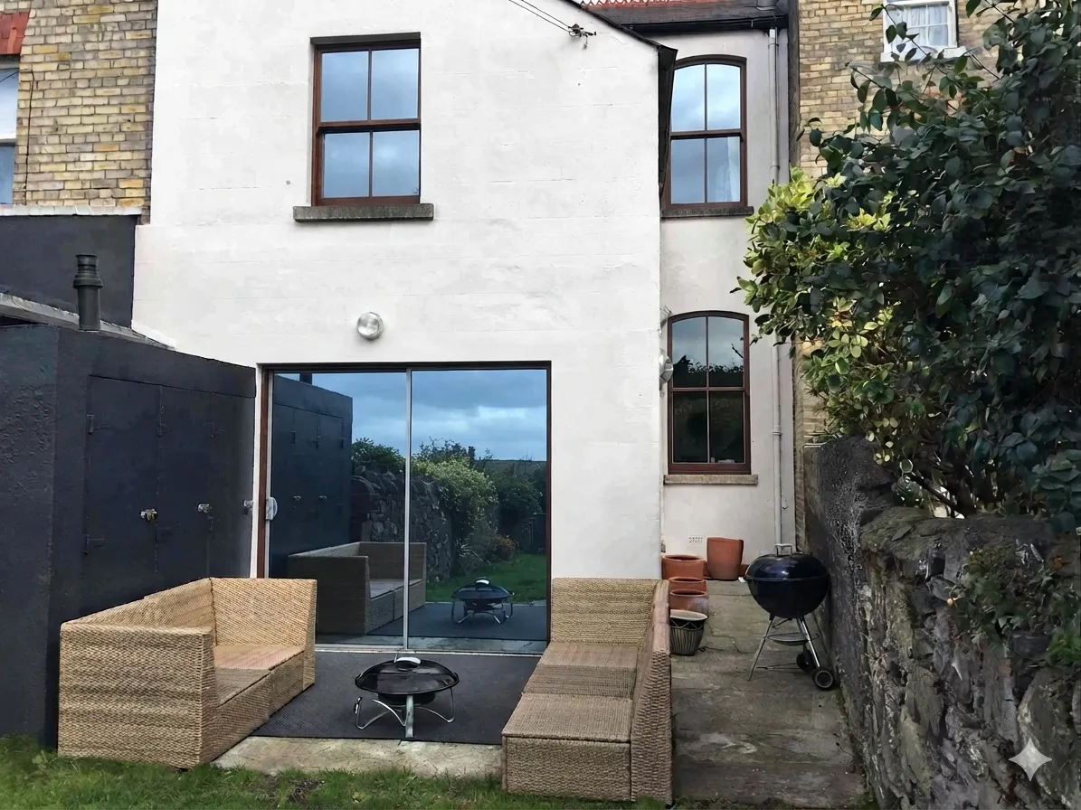 Patio glass doors before and after privacy window film